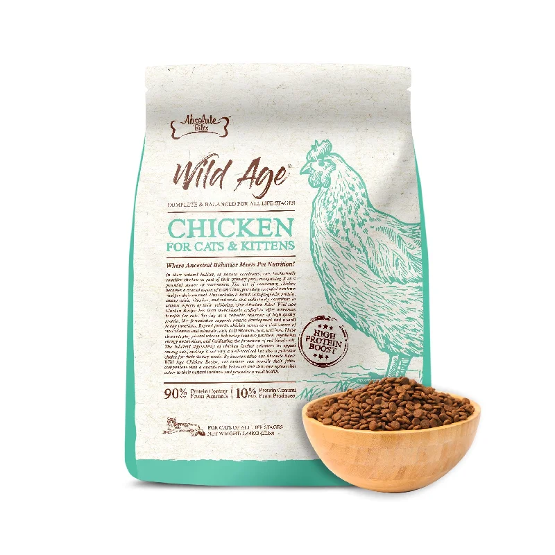 Cat FoodAbsolute Bites Wild Age Dry Cat Food - Chicken (12lbs)