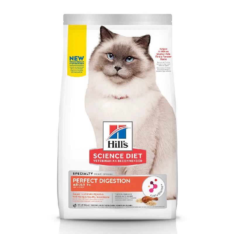6. **Special Needs**  Hill's Science Diet Adult 7+ Perfect Digestion Chicken Dry Cat Food
