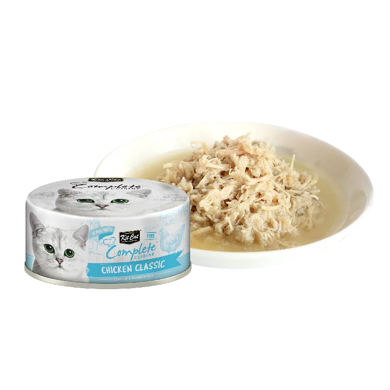 2. **Brand-Related**  Kit Cat Complete Cuisine Pure Wet Cat Food - Chicken Classic (70g)
