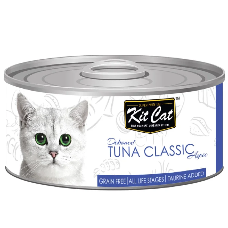 5. **Health and Nutrition** Kit Cat Deboned Tuna Classic Aspic Grain-Free Canned Cat Food 80g 5. **Health and Nutrition** Kit Cat Deboned Tuna Classic Aspic Grain-Free Canned Cat Food 80g