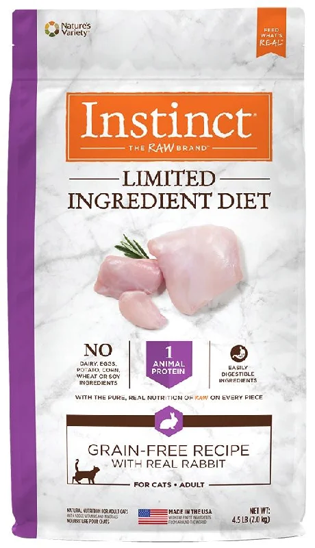 - Cat food for spayed/neutered cats Instinct Limited Ingredient Diet Adult Grain Free Recipe with Real Rabbit Natural Dry Cat Food - Cat food for spayed/neutered cats Instinct Limited Ingredient Diet Adult Grain Free Recipe with Real Rabbit Natural Dry Cat Food