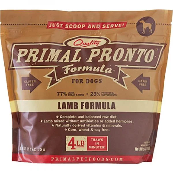 - Dog food for pregnancy and lactationPrimal D Raw Lamb Pronto 4lb