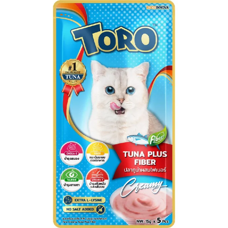    - Cat food for picky eaters  Toro Tuna Plus Fiber Puree Cat Treats 75g